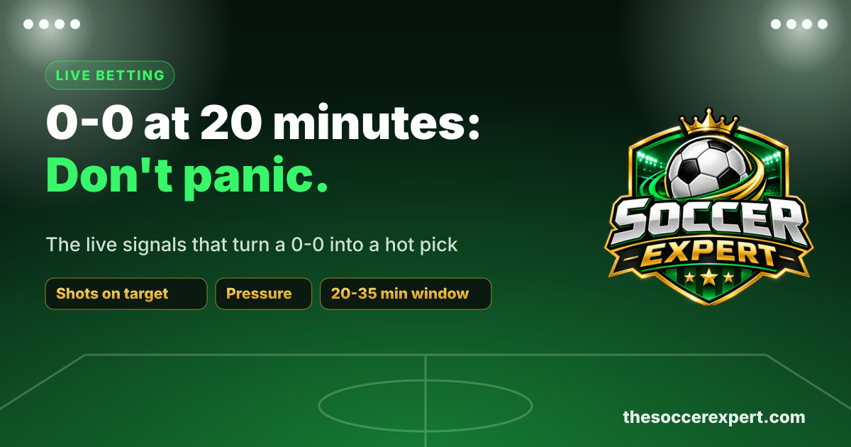 0-0 at 20 minutes: when a first-half goal is still a bet